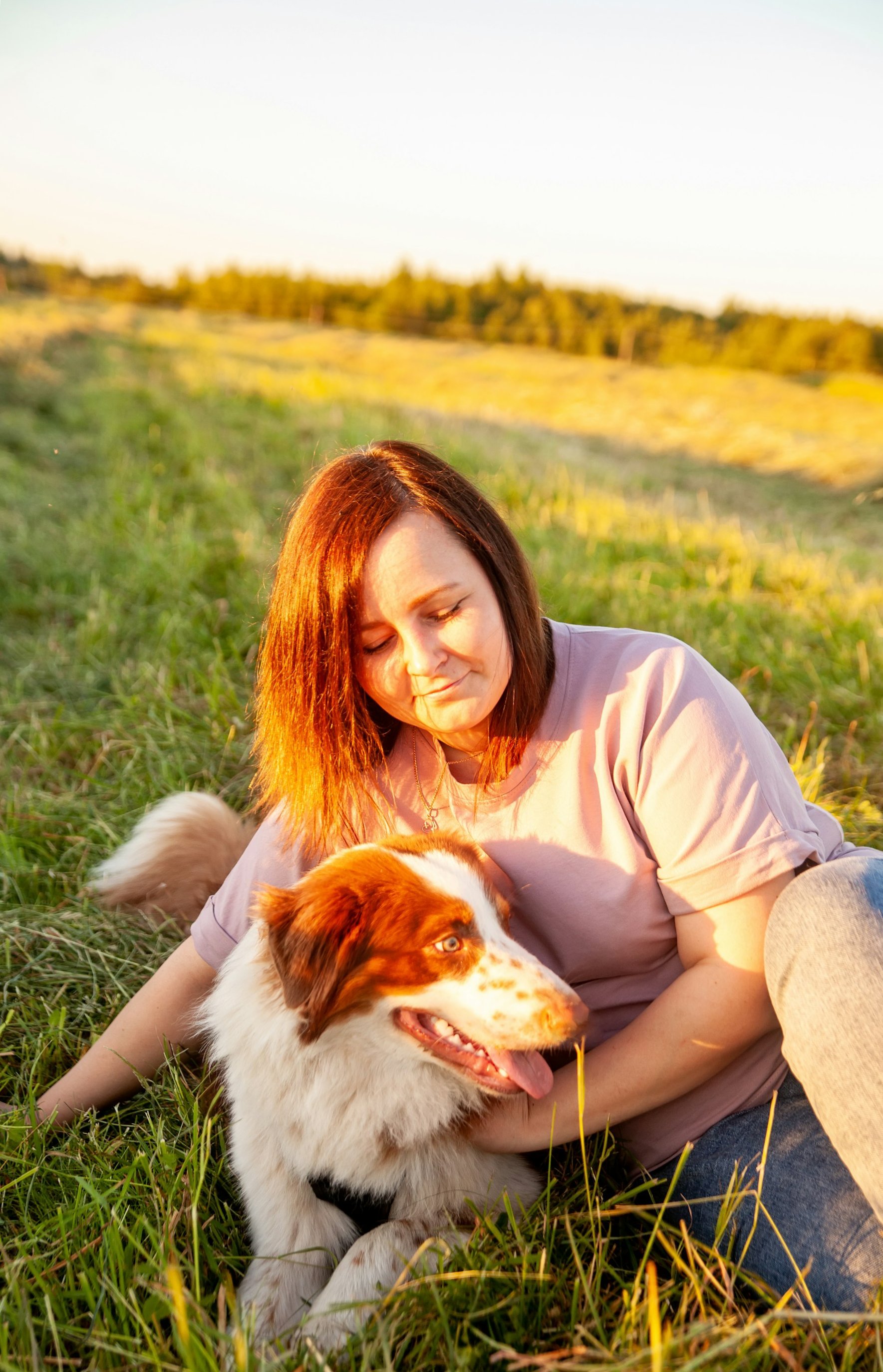 Professional dog breeder with dogs